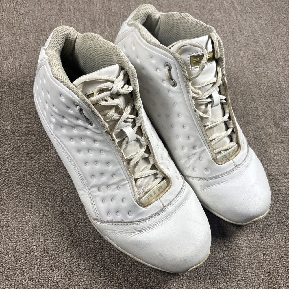 Jordan One6 One7 White Metallic Silver 407587-101 Size 11 Sneakers Great Tread